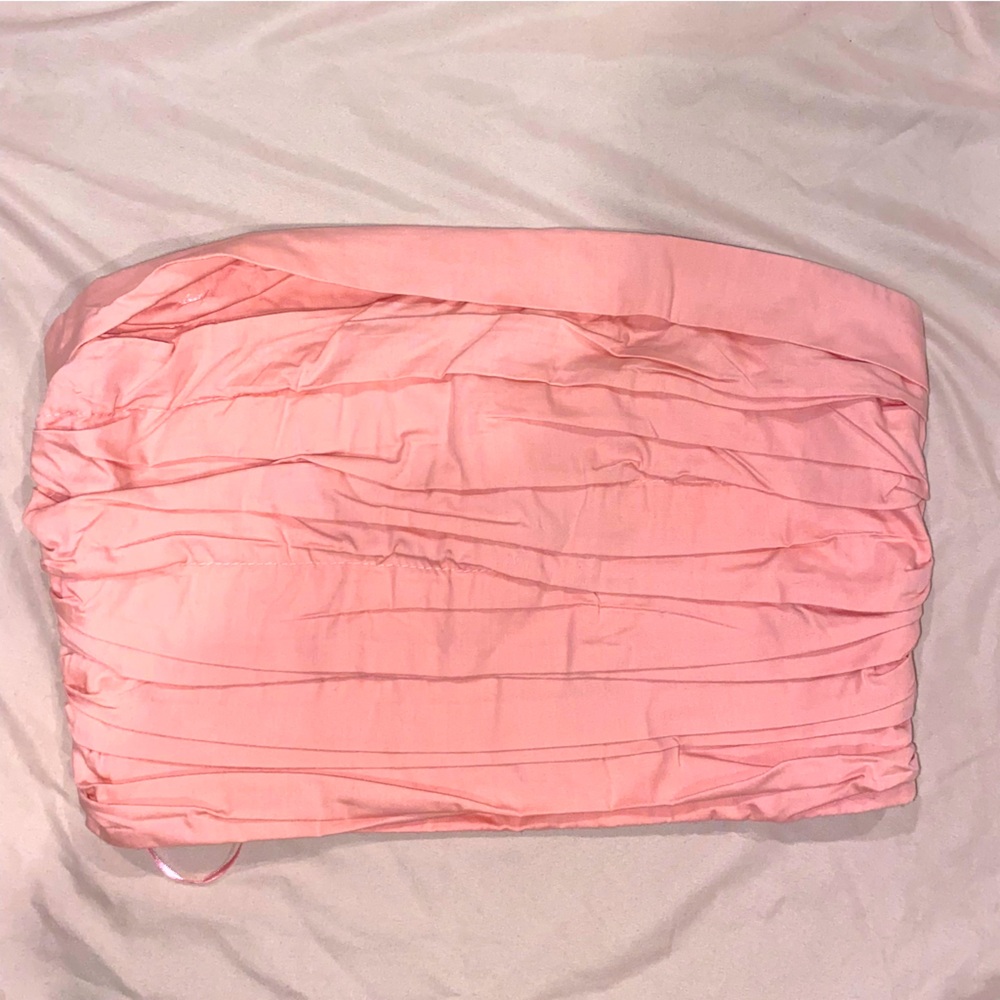 Abercrombie & Fitch Top Strapless Pink Size Small